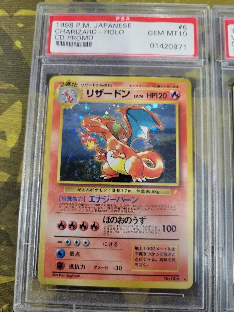 PSA-graded Japanese Charizard Pokemon card